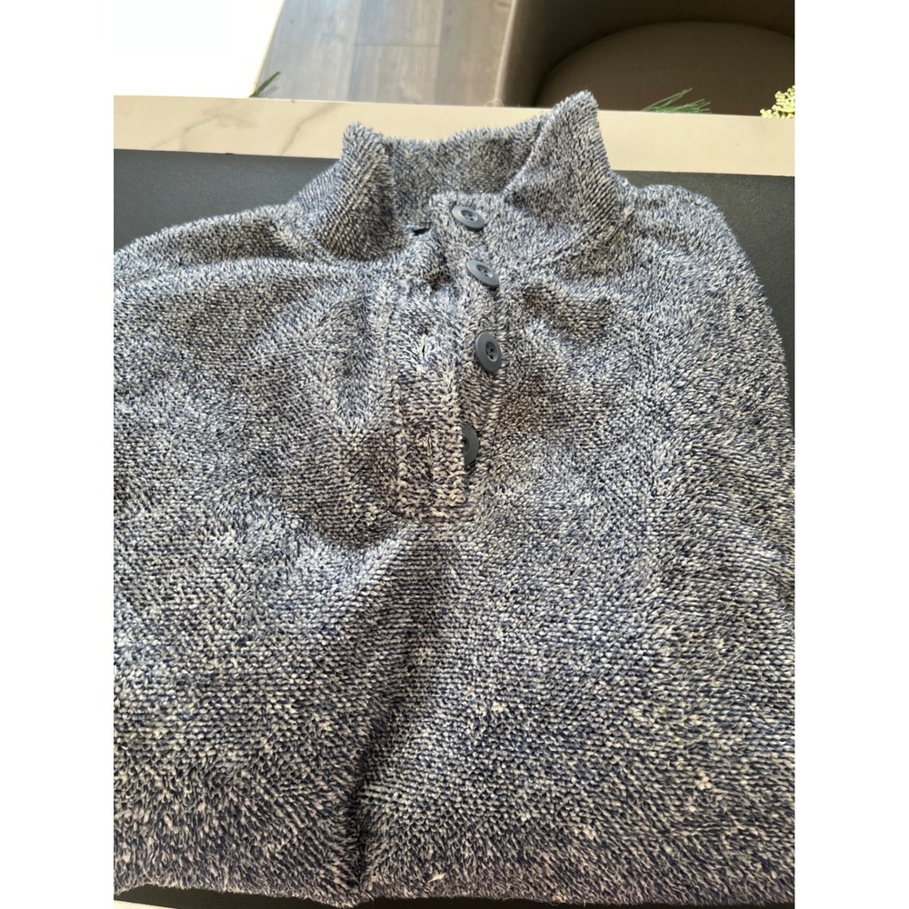 Eddie Bauer Women's‎ Blue Marled Knit Pullover Sweater Size L